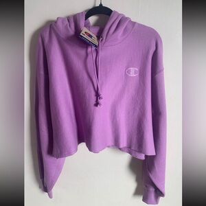 Brand new cropped champion hoodie
